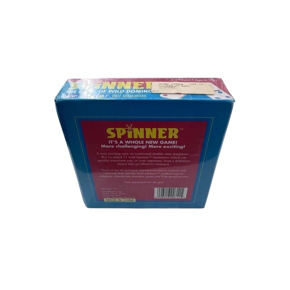 SPINNER The Game of Wild Dominoes - Catalin Tiles 1997  NEW Sealed Fast Shipping - Picture 3 of 7